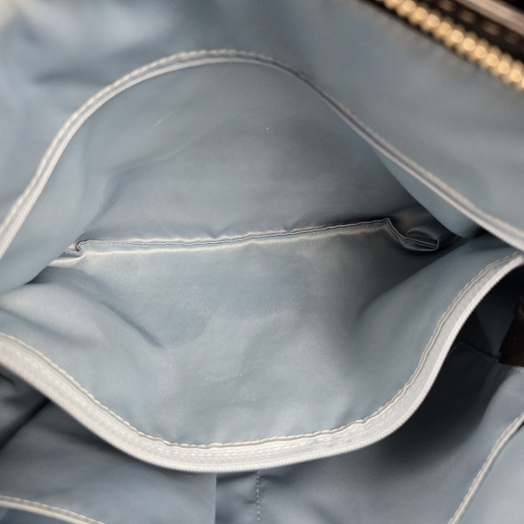 Coach Vintage Black Patent Leather Signature Embossed Tote Shoulder Bag - Picture 10 of 11